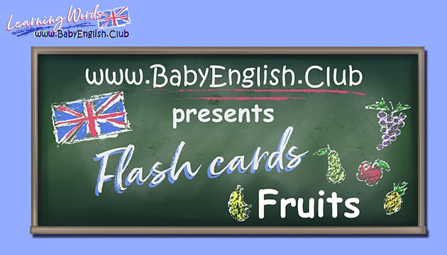 Flash Cards Fruits