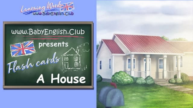 Flash Cards House and Verb Point