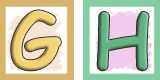 Letter G and H