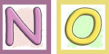 Letter N and O