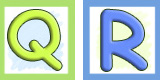 Letter Q and R