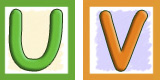 Letter U and V