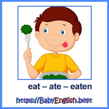 eat – ate – eaten